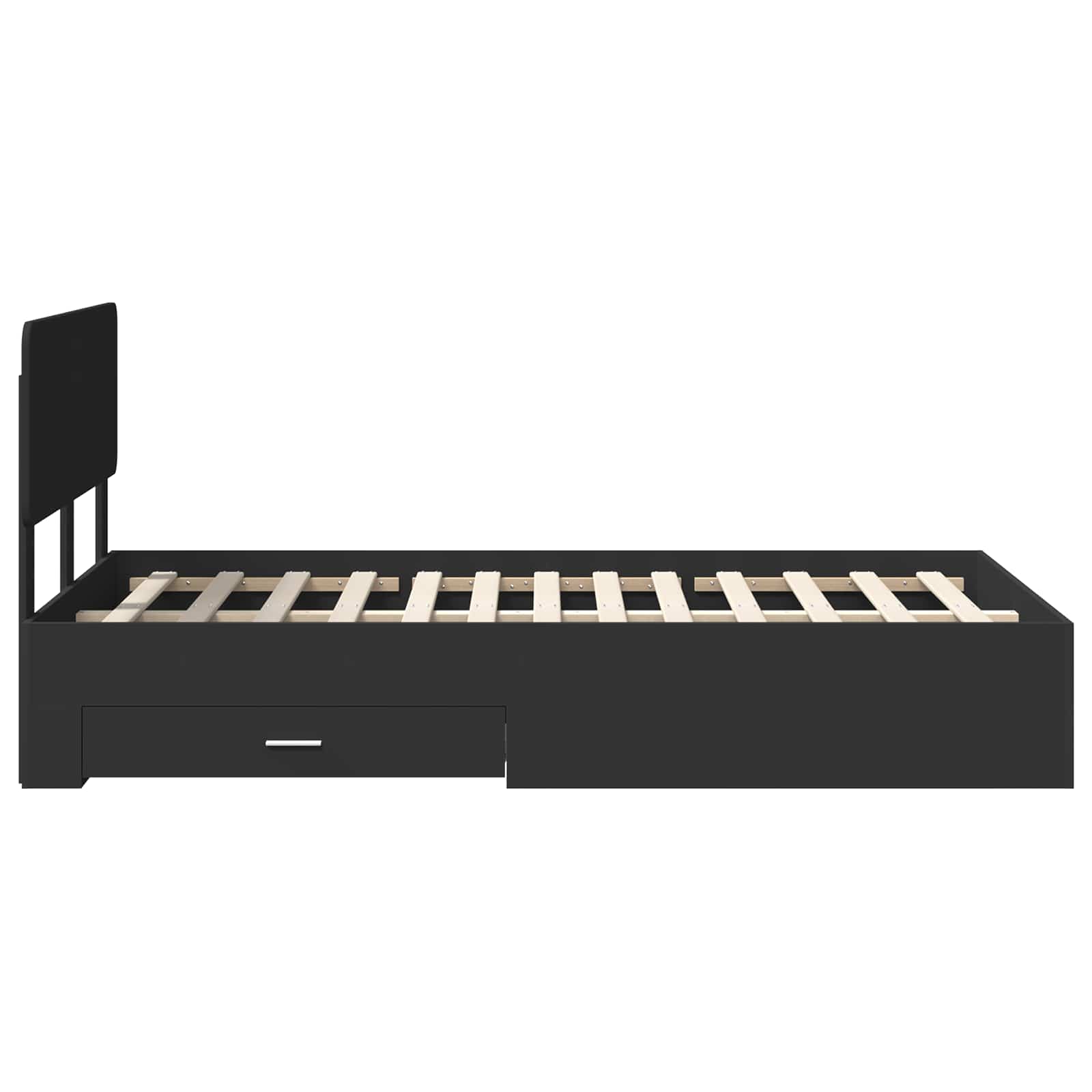 Σκελετός Κρεβατιού Μαύρο 120 x 200 cm Επεξεργασμένο ξύλο