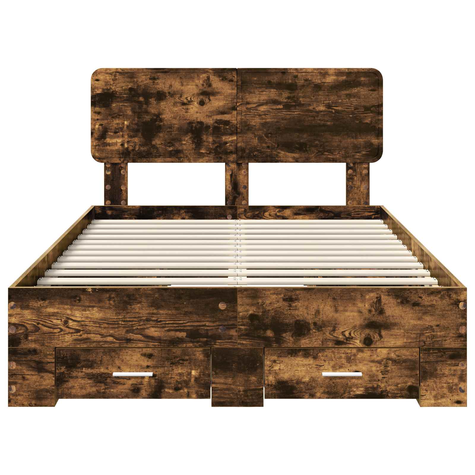 Σκελετός Κρεβατιού με κεφαλάρι Καπνιστό Δρύς 120 x 200 cm