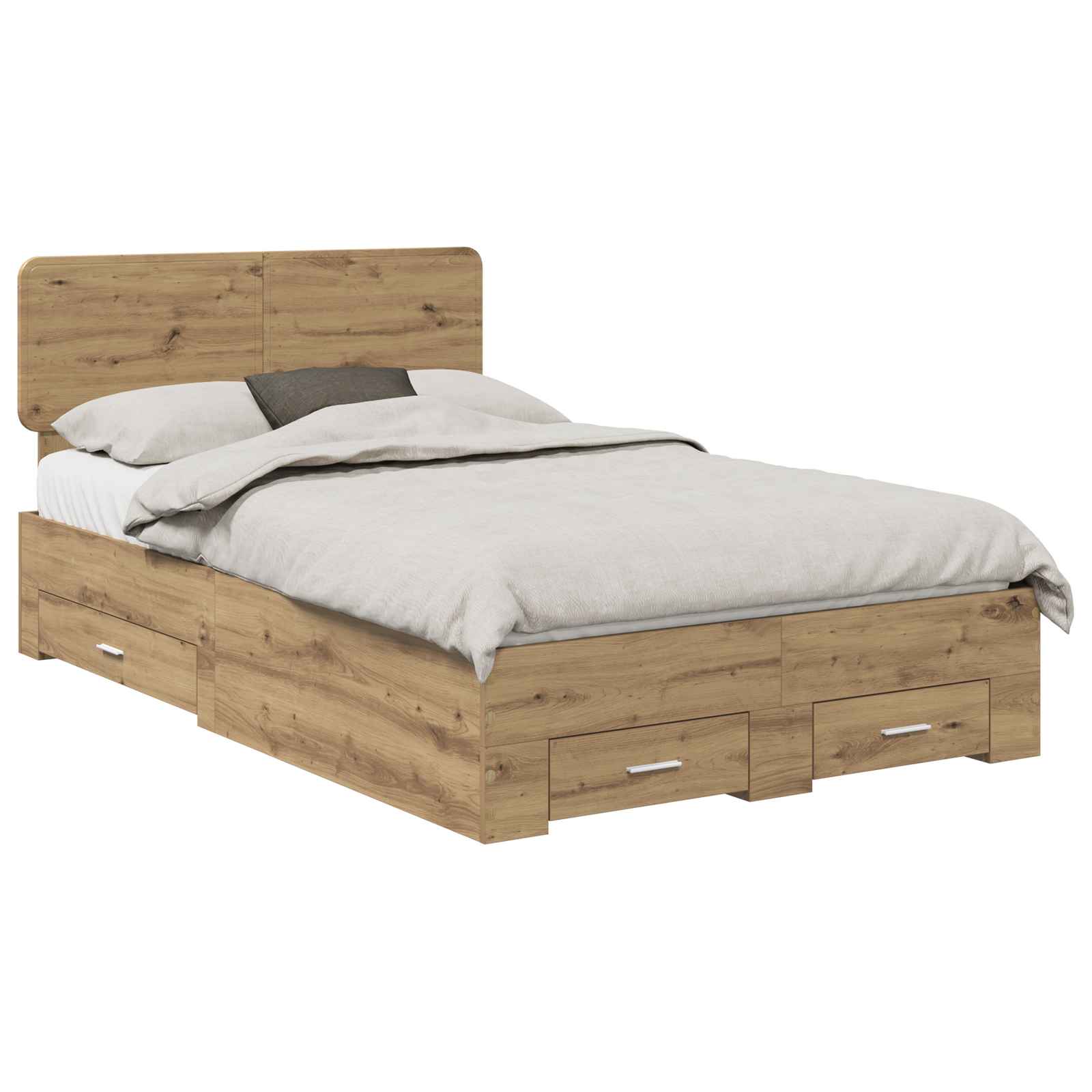 Σκελετός Κρεβατιού Artisan Oak 120 x 200 cm Επεξεργασμένο ξύλο - Pakobazaar