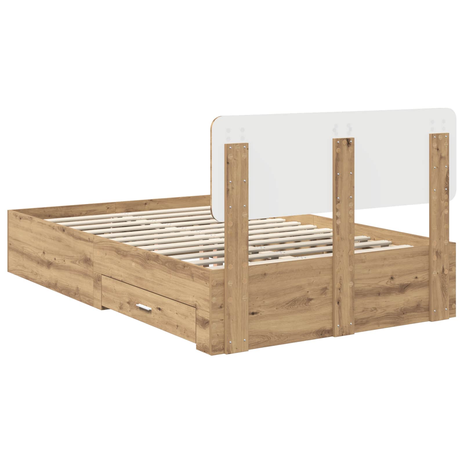 Σκελετός Κρεβατιού Artisan Oak 120 x 200 cm Επεξεργασμένο ξύλο - Pakobazaar