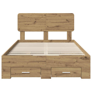 Σκελετός Κρεβατιού Artisan Oak 120 x 200 cm Επεξεργασμένο ξύλο - Pakobazaar