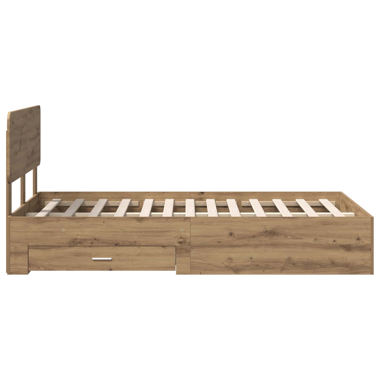 Σκελετός Κρεβατιού Artisan Oak 120 x 200 cm Επεξεργασμένο ξύλο - Pakobazaar