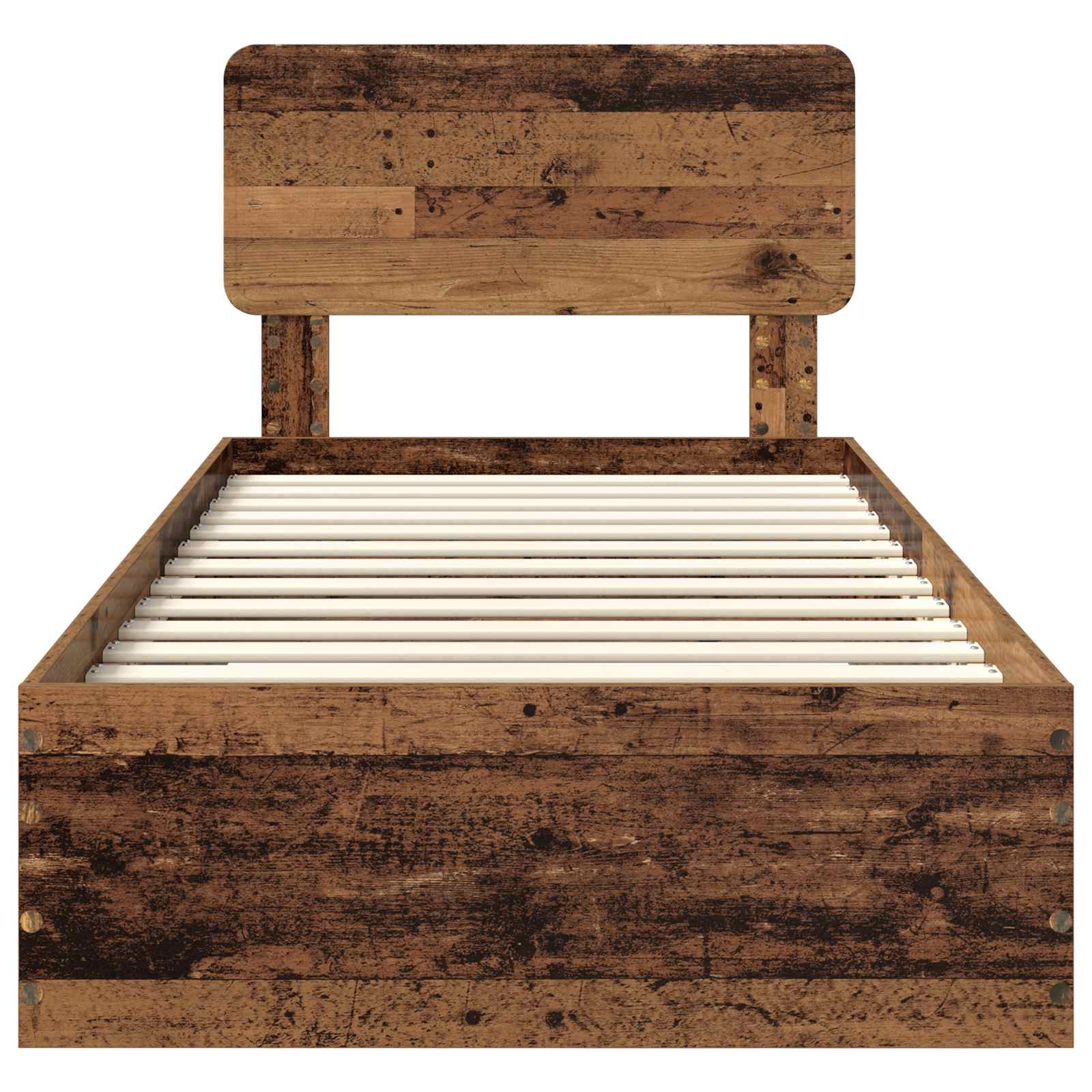 Σκελετός Κρεβατιού Παλιό ξύλο 90 x 200 cm Επεξεργασμένο ξύλο