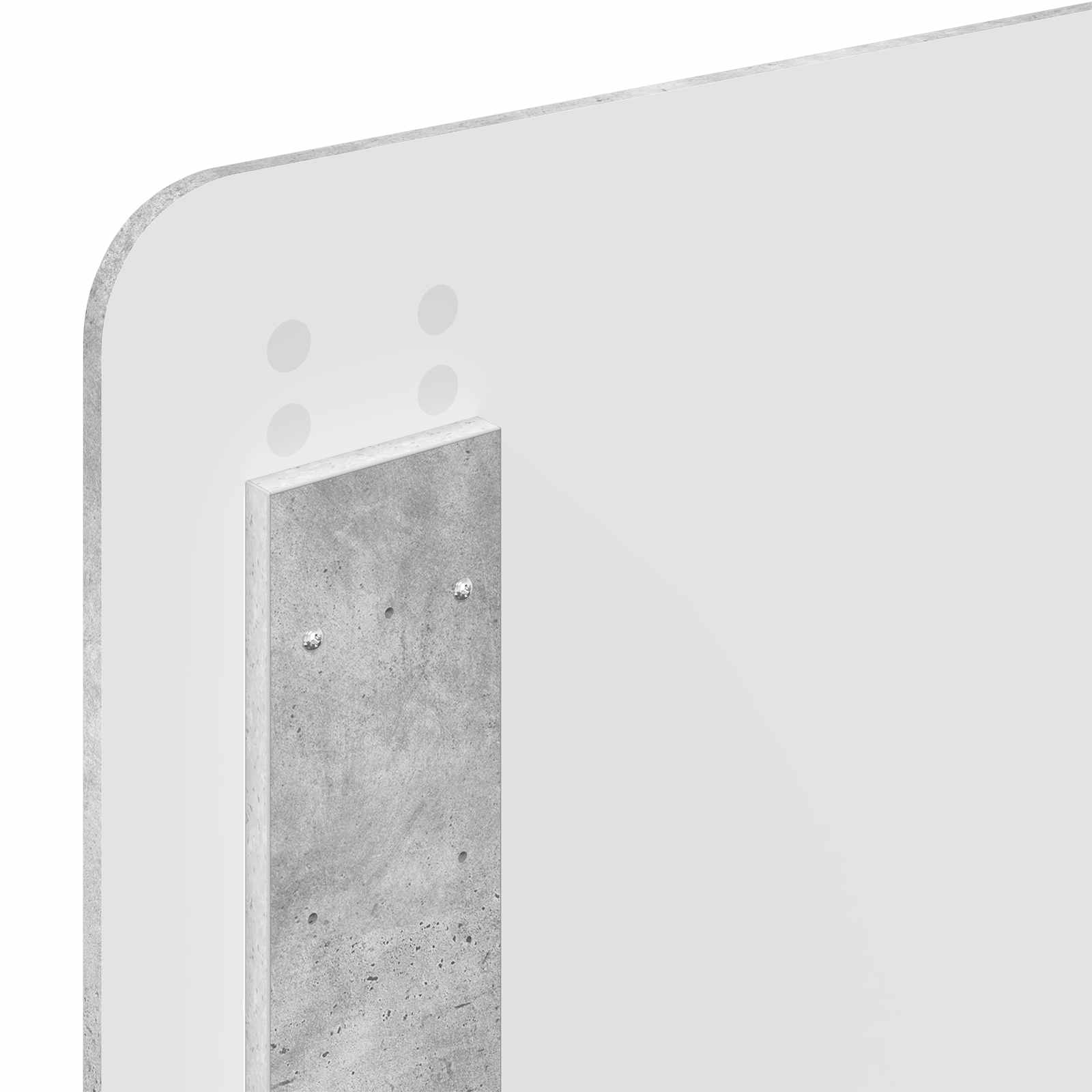 Σκελετός Κρεβατιού με κεφαλάρι Σκυρόδεμα Γκρι 90 x 190 cm