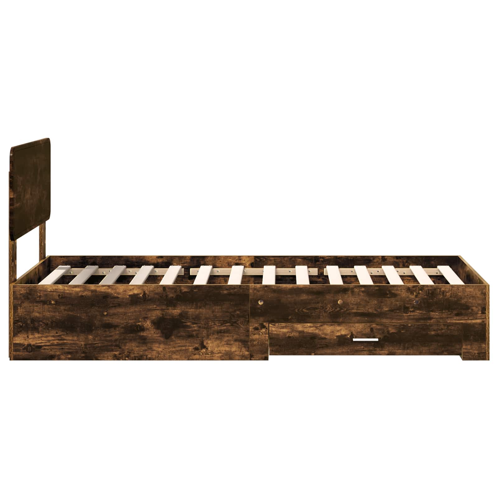 Σκελετός Κρεβατιού Καπνιστό Δρύς 90 x 190 cm Επεξεργασμένο ξύλο