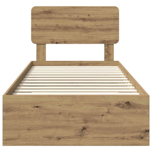 Σκελετός Κρεβατιού Artisan Oak 90 x 190 cm Επεξεργασμένο Ξύλο