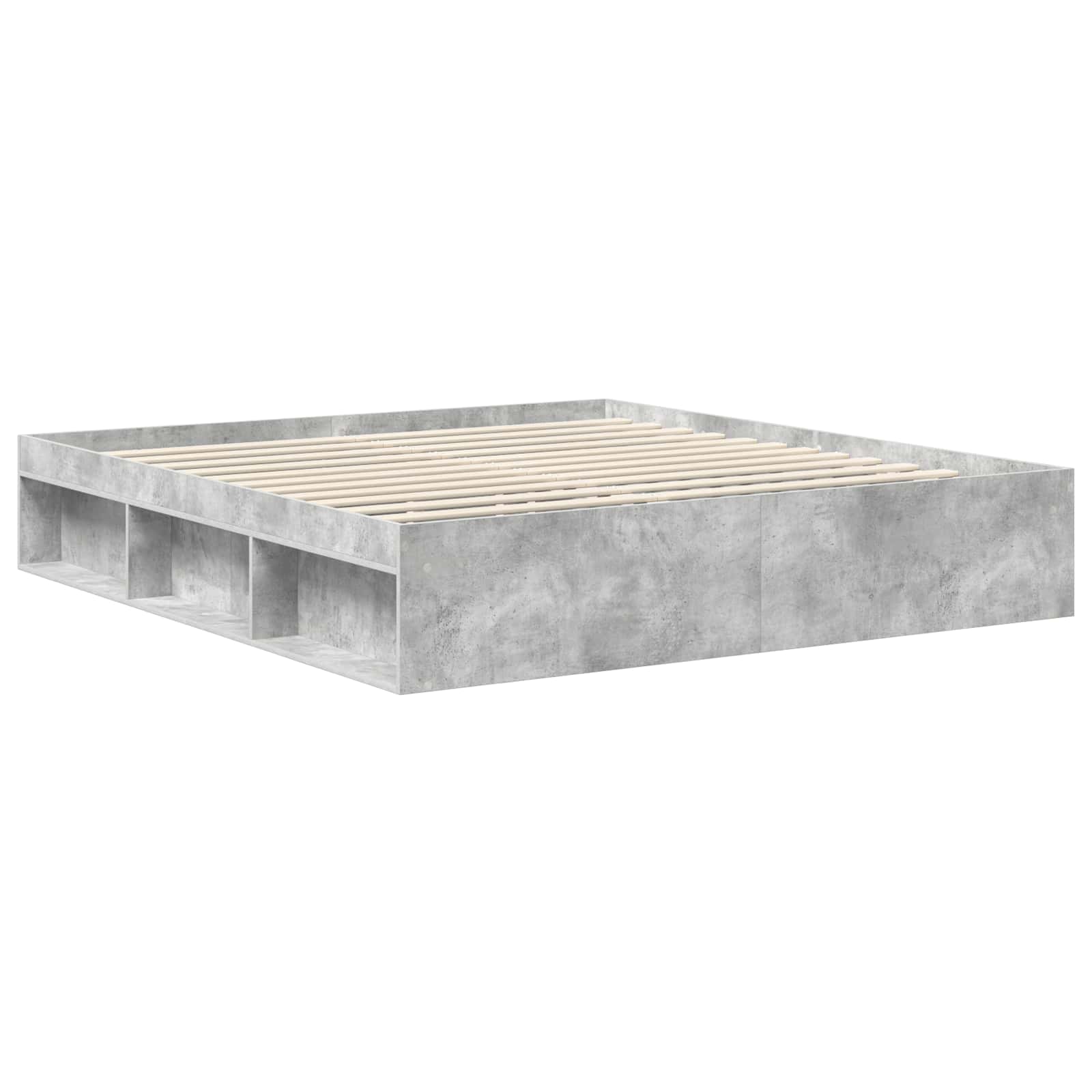 Σκελετός Κρεβατιού Σκυρόδεμα 180 x 200 cm Στερεά ξυλεία πεύκου
