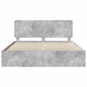Σκελετός Κρεβατιού Σκυρόδεμα 180 x 200 cm Στερεά ξυλεία πεύκου