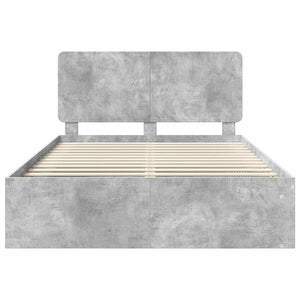 Σκελετός Κρεβατιού Σκυρόδεμα 160 x 200 cm Στερεά ξυλεία πεύκου