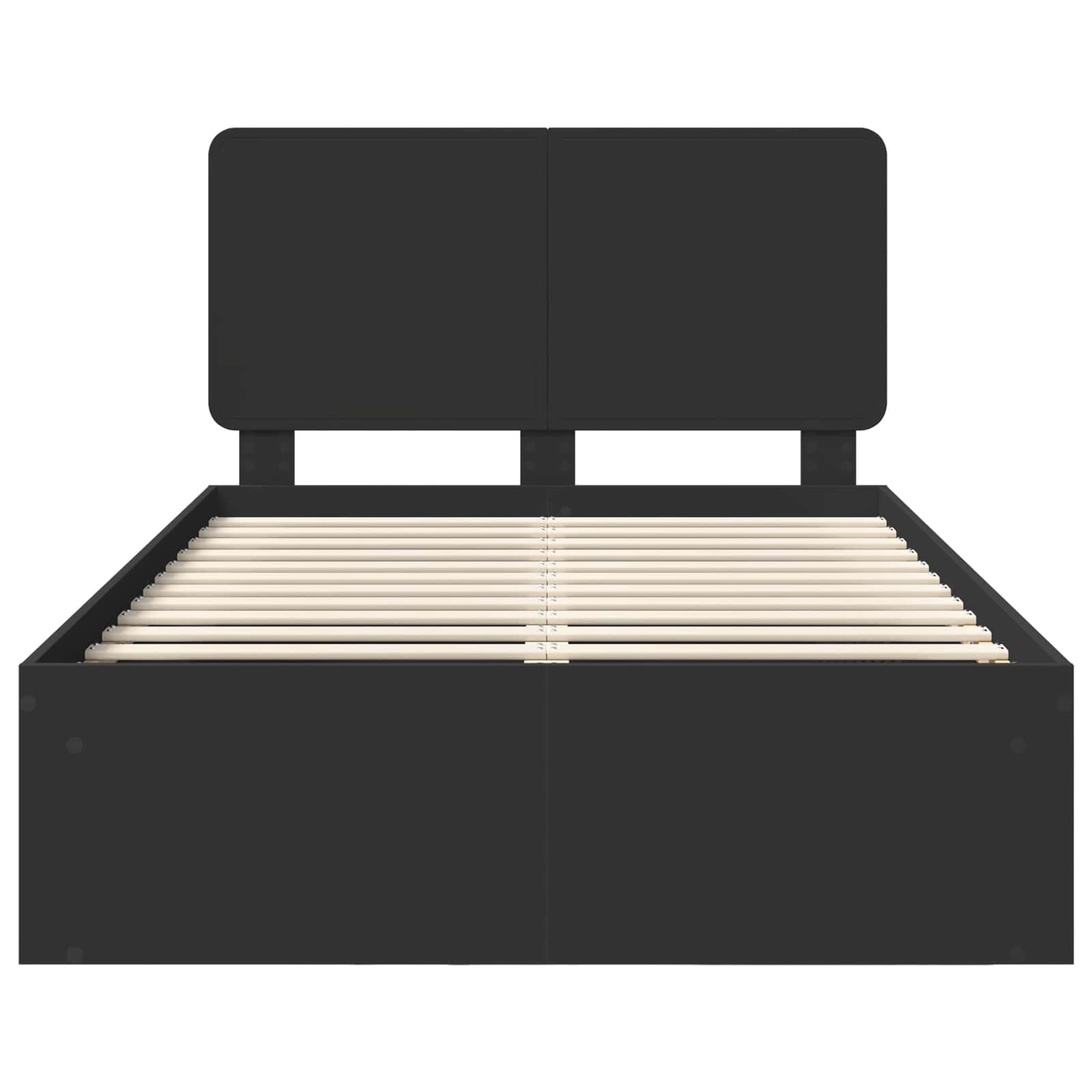 Σκελετός Κρεβατιού Μαύρο 120 x 200 cm Στερεά ξυλεία πεύκου