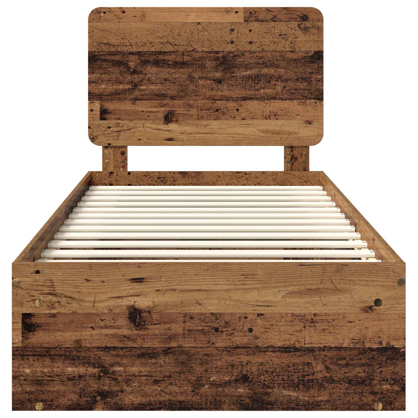 Σκελετός Κρεβατιού Παλιό ξύλο 100 x 200 cm Στερεά ξυλεία πεύκου