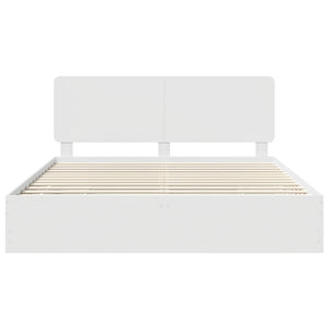 Σκελετός Κρεβατιού Λευκό 180 x 200 cm Μηχανήματος Ξύλο