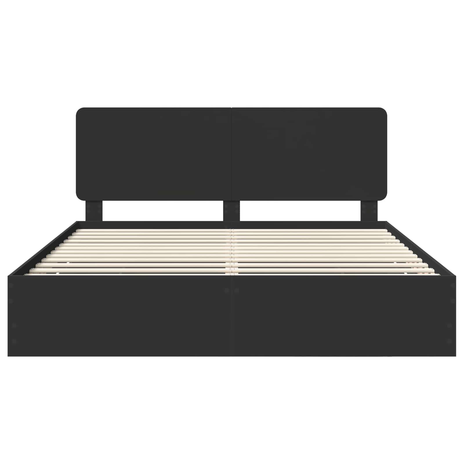 Σκελετός Κρεβατιού Μαύρο 180 x 200 cm Μηχανήματος Ξύλο