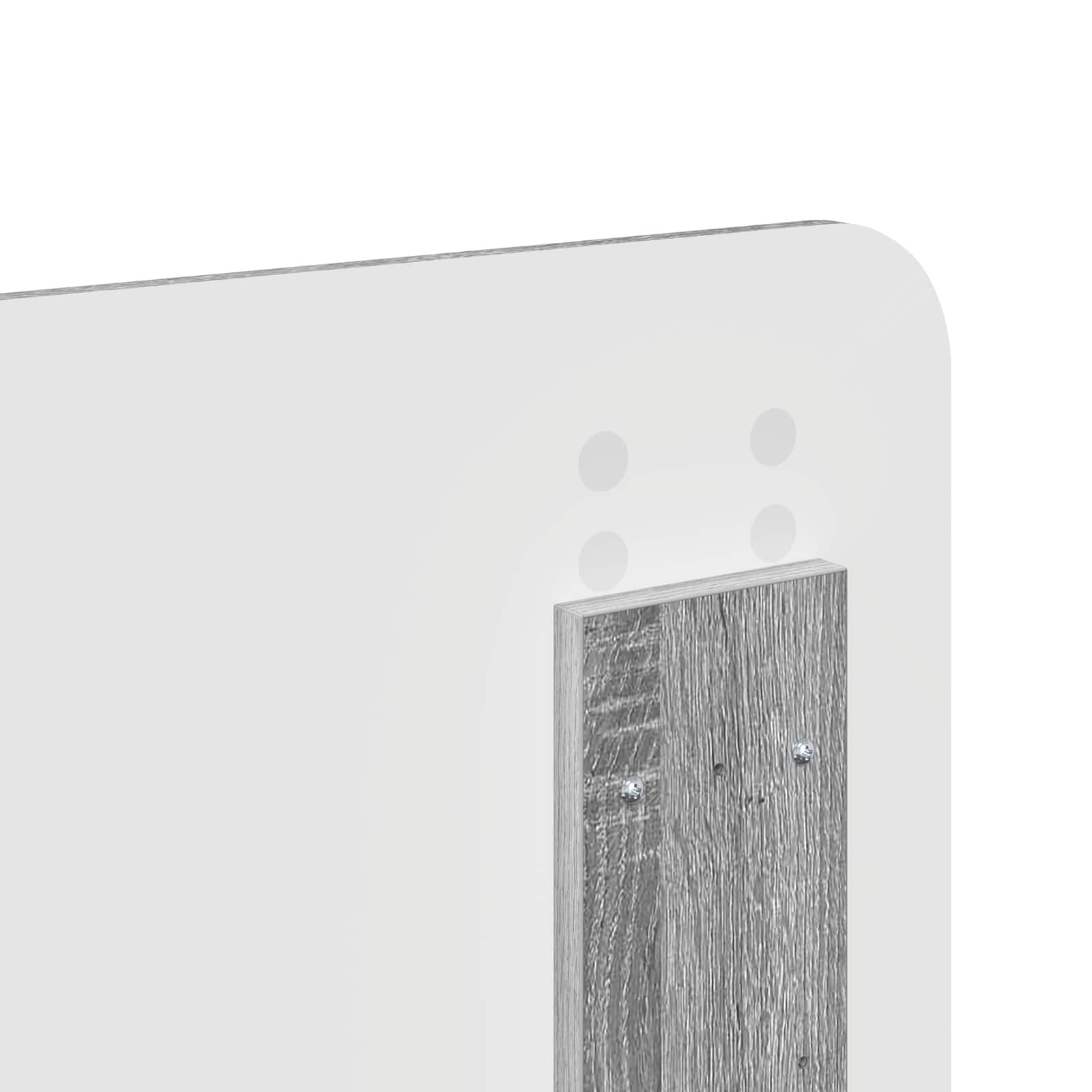 Σκελετός Κρεβατιού Γκρίζο Σονομα 150 x 200 cm Μηχανήματος Ξύλο