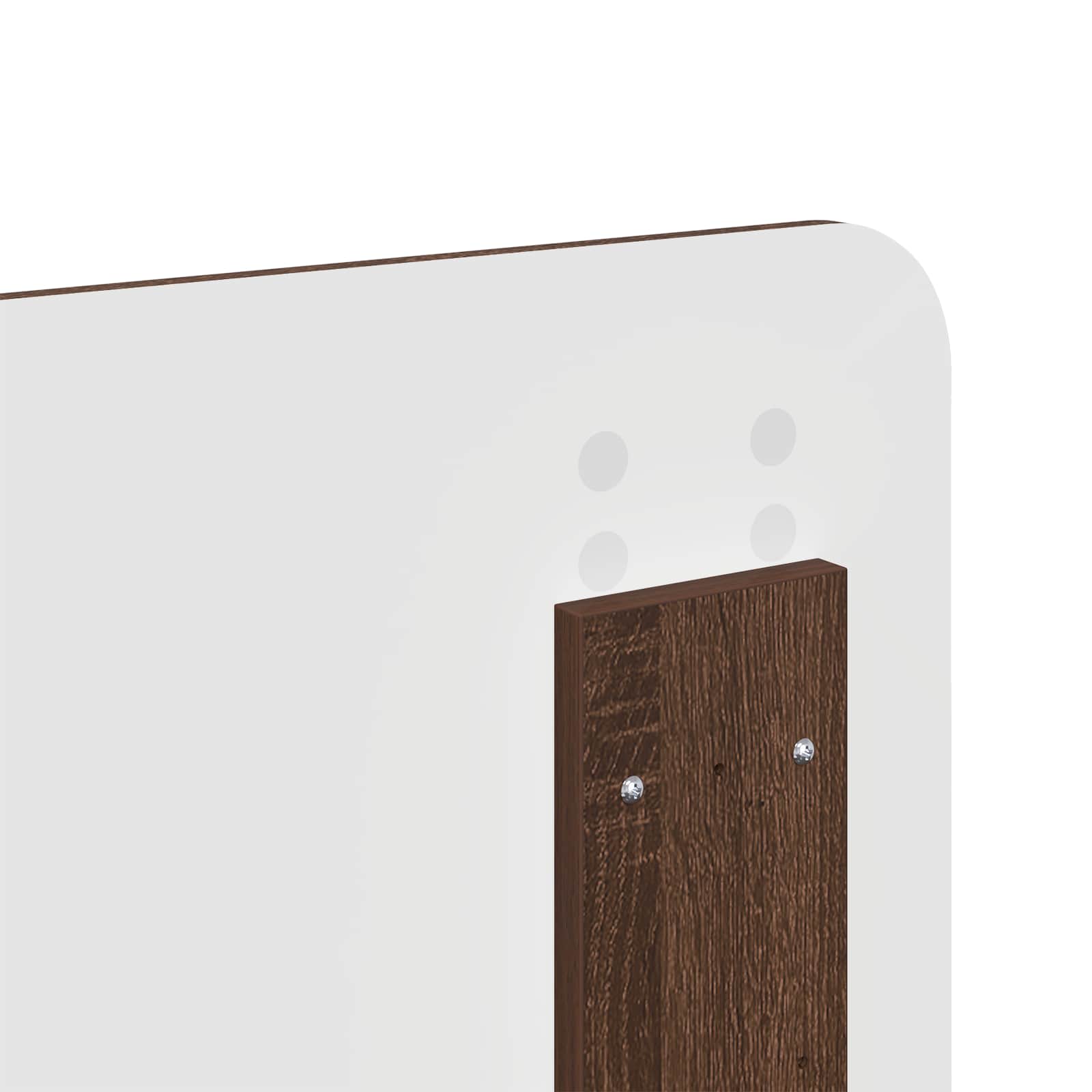 Σκελετός Κρεβατιού Καφέ δρυς 150 x 200 cm Μηχανήματος Ξύλο