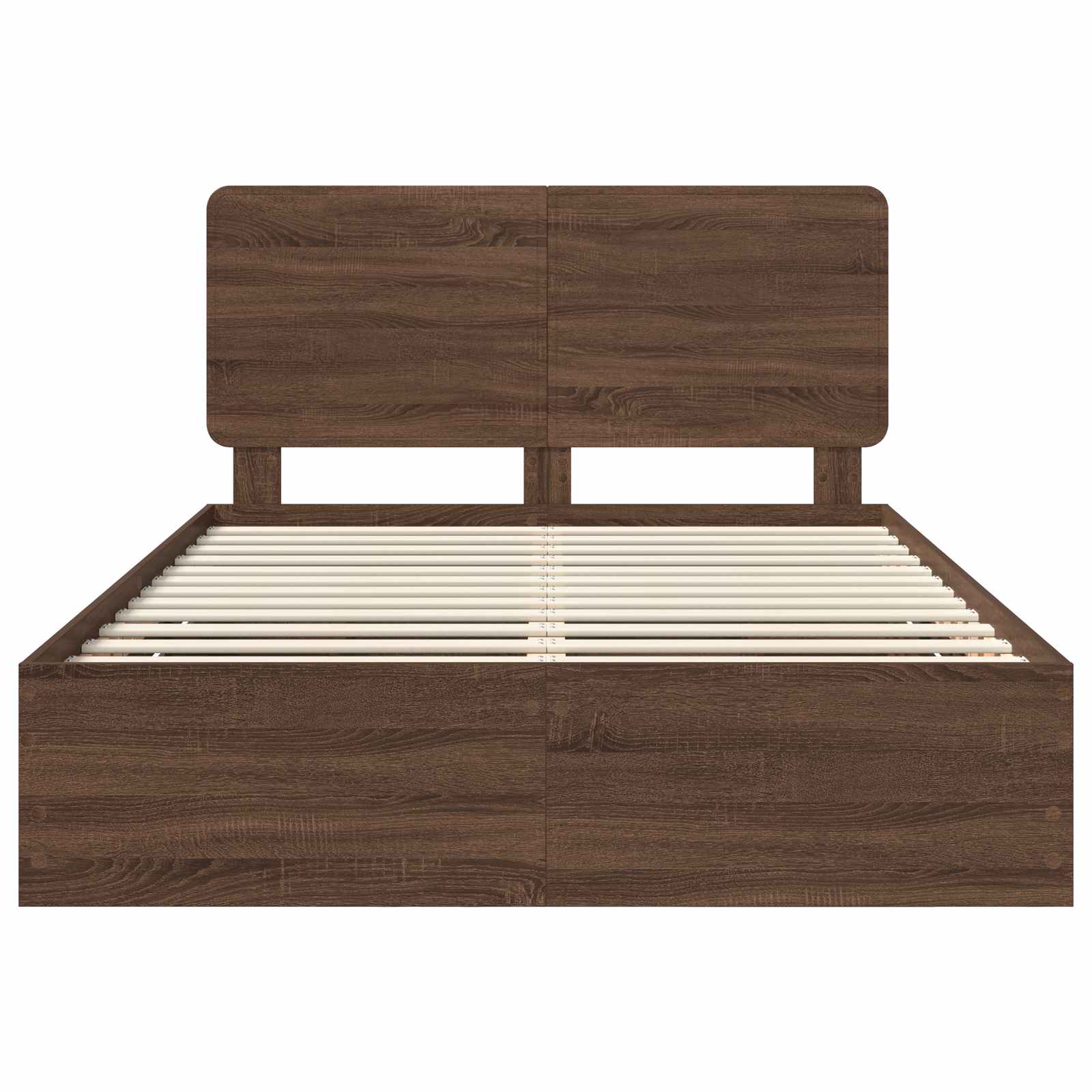 Σκελετός Κρεβατιού Καφέ δρυς 150 x 200 cm Μηχανήματος Ξύλο