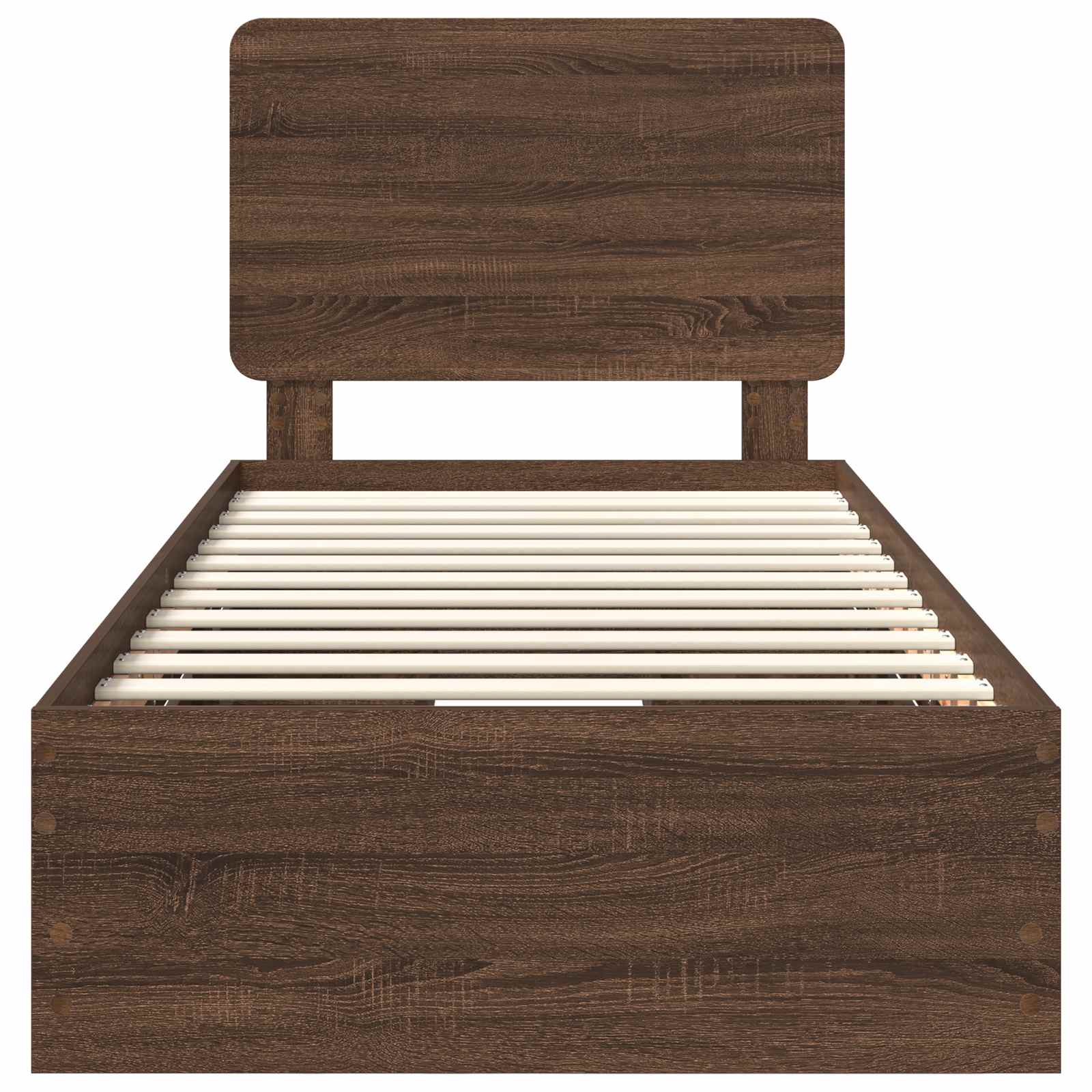 Σκελετός Κρεβατιού Καφέ δρυς 100 x 200 cm Μηχανήματος Ξύλο