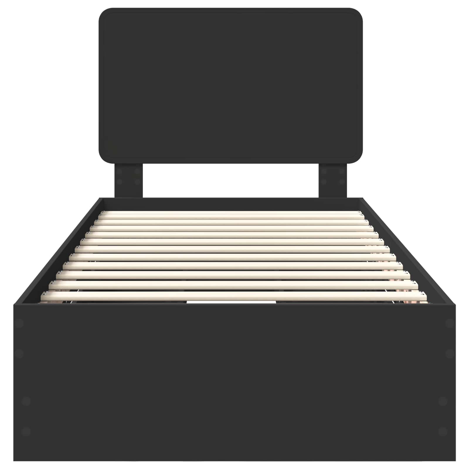 Σκελετός Κρεβατιού Μαύρο 90 x 190 cm Μηχανήματος Ξύλο