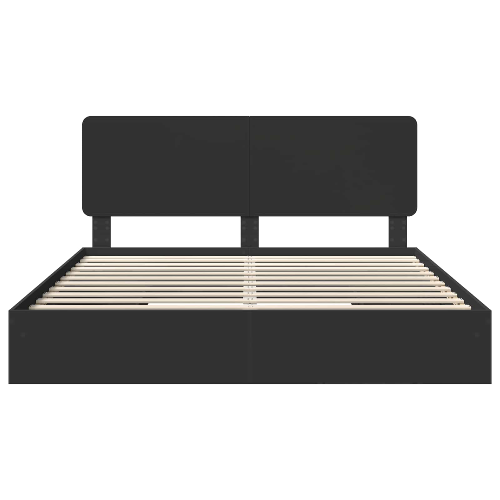 Κρεβάτι Αποθήκης Μαύρο 200 x 200 cm Επεξεργασμένο ξύλο