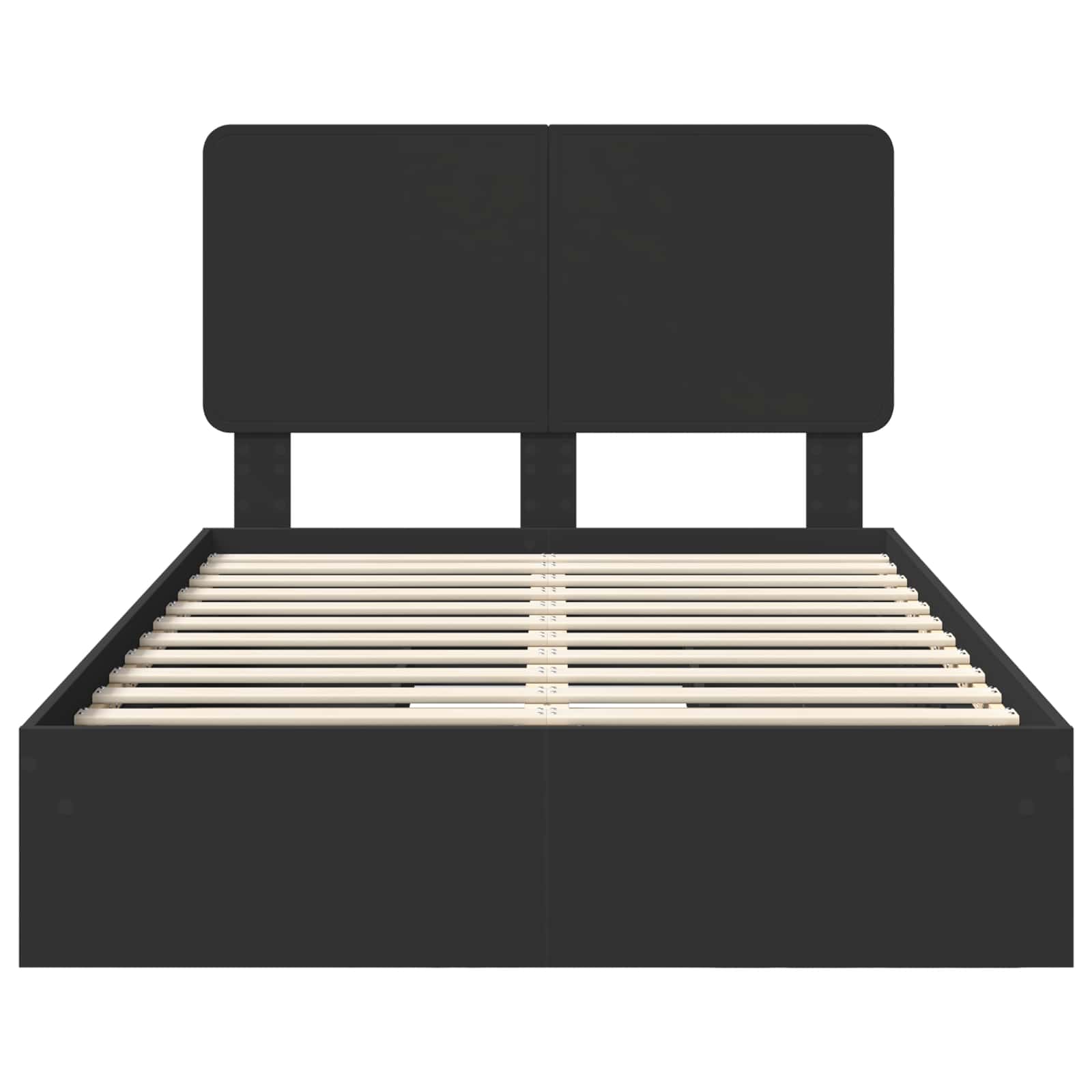 Κρεβάτι Αποθήκης Μαύρο 120 x 190 cm Επεξεργασμένο ξύλο - Pakobazaar