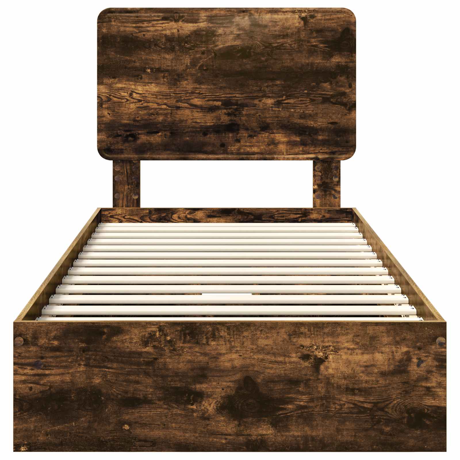 Κρεβάτι Αποθήκης Καπνιστό Δρύς 75 x 190 cm Επεξεργασμένο ξύλο