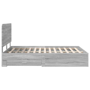 Σκελετός Κρεβατιού με συρτάρι Γκρίζο Σονομα 150 x 200 cm