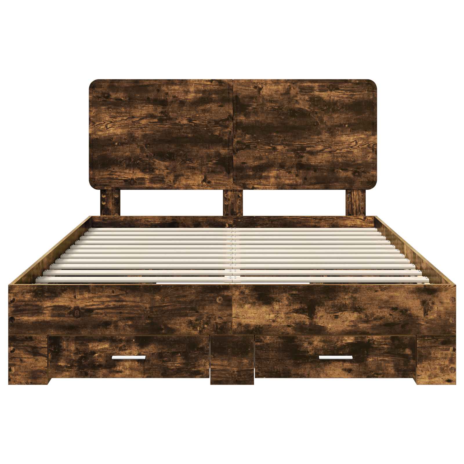 Σκελετός Κρεβατιού με κεφαλάρι Καπνιστό Δρύς 140 x 200 cm