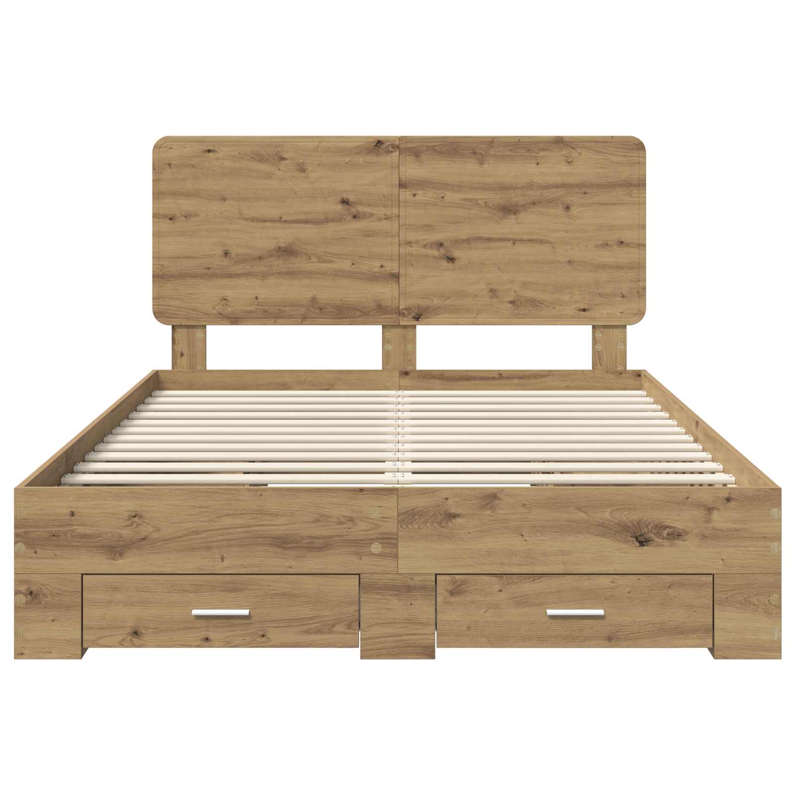 Σκελετός Κρεβατιού Artisan Oak 140 x 200 cm Επεξεργασμένο Ξύλο