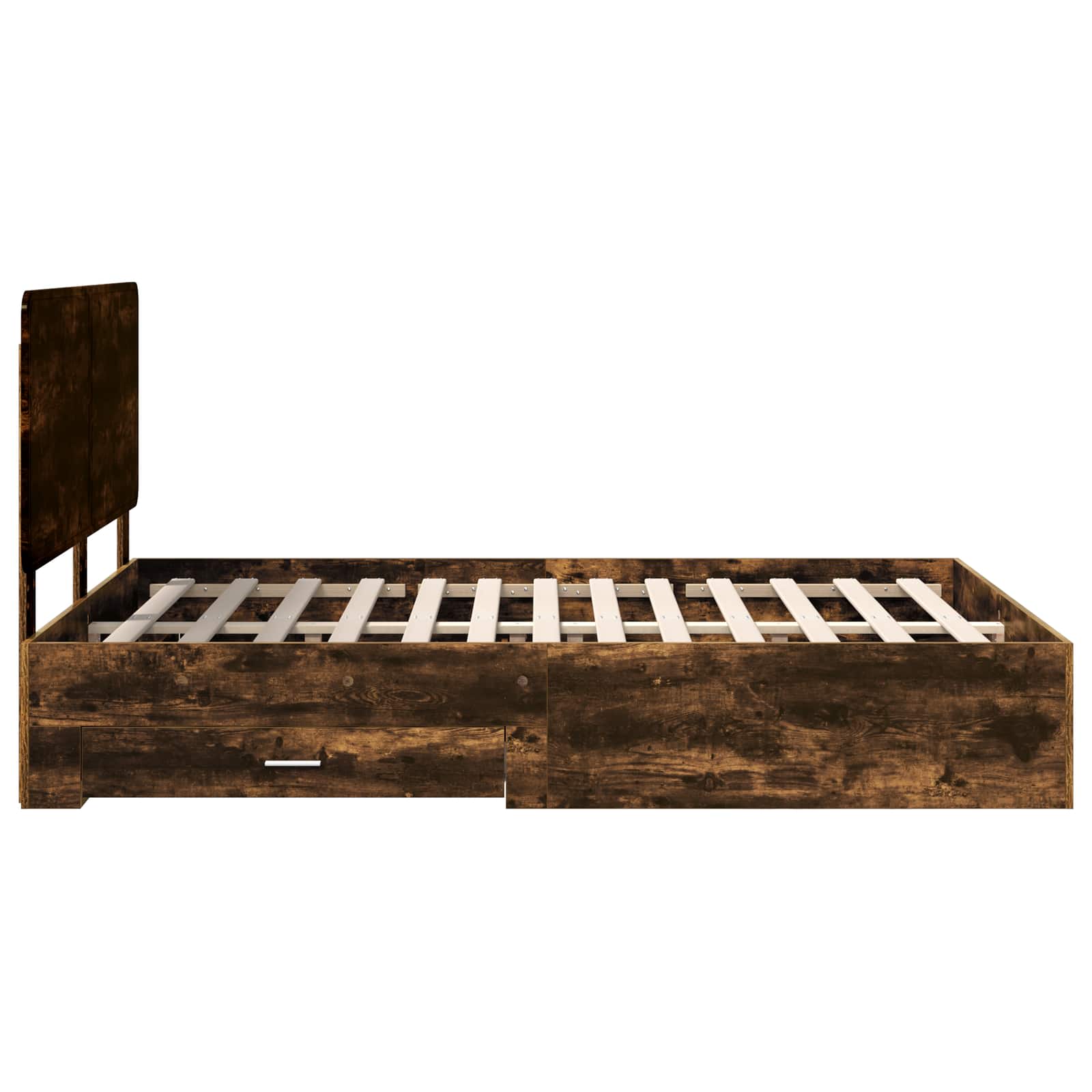 Σκελετός Κρεβατιού με κεφαλάρι Καπνιστό Δρύς 140 x 190 cm