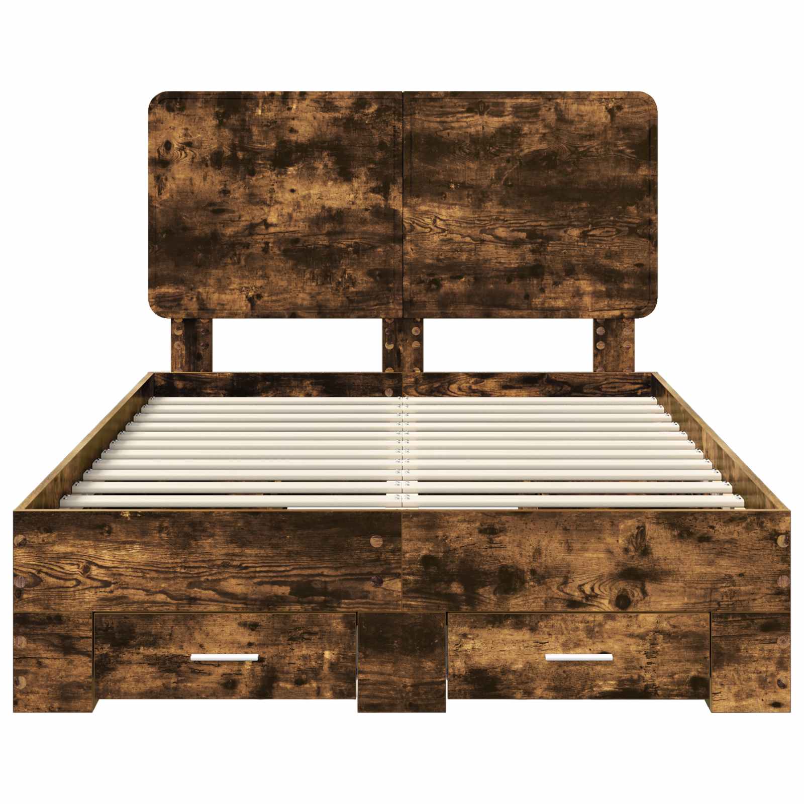 Σκελετός Κρεβατιού με κεφαλάρι Καπνιστό Δρύς 120 x 190 cm