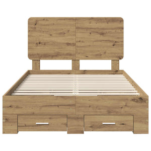 Σκελετός Κρεβατιού Artisan Oak 120 x 190 cm Επεξεργασμένο ξύλο - Pakobazaar