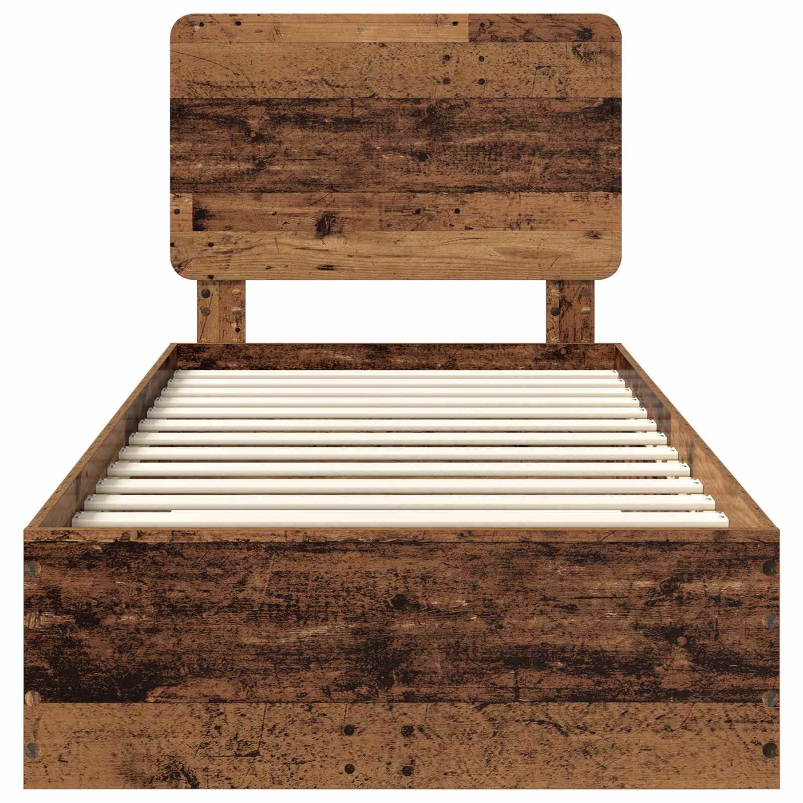 Σκελετός Κρεβατιού Παλιό ξύλο 90 x 190 cm Επεξεργασμένο ξύλο