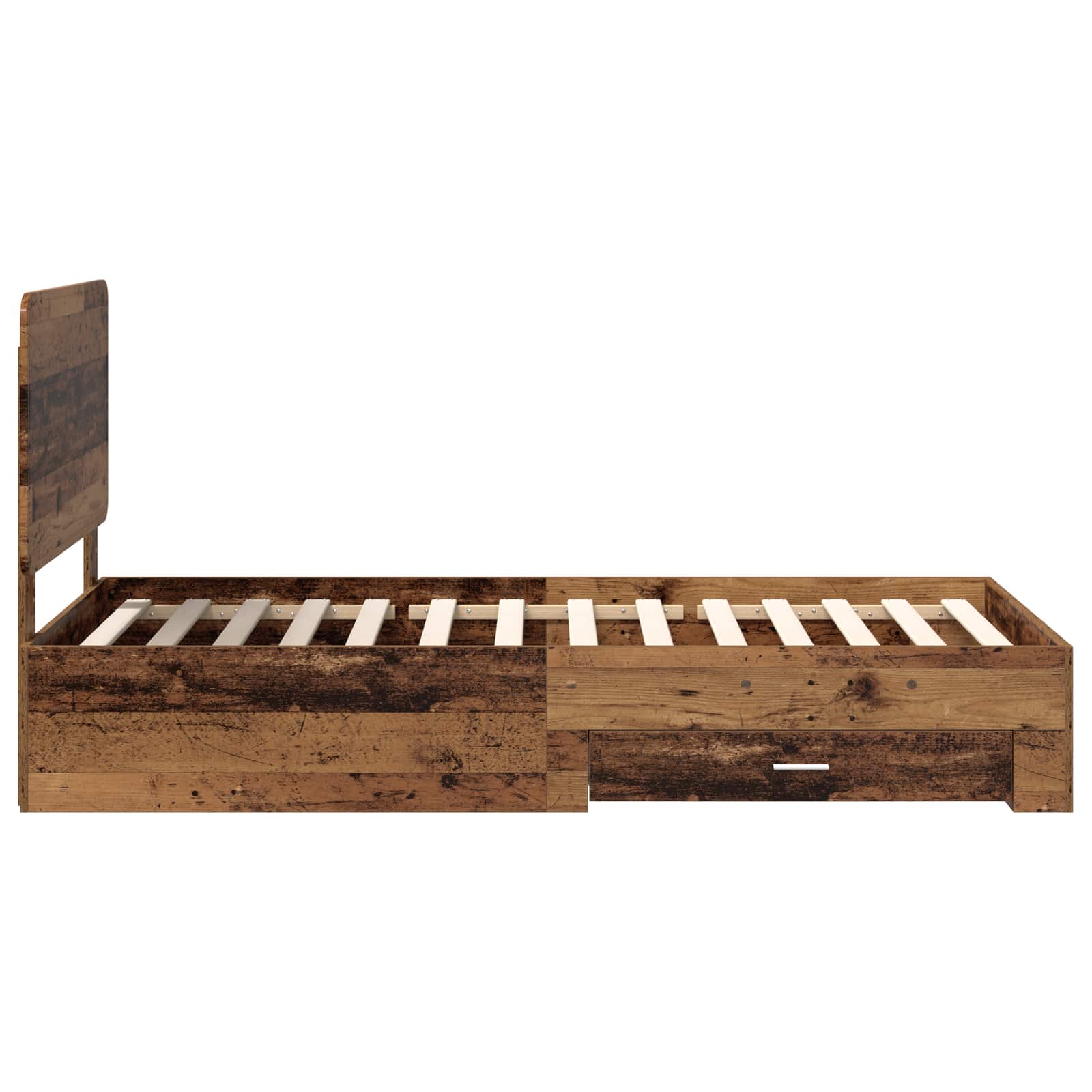 Σκελετός Κρεβατιού Παλιό ξύλο 90 x 190 cm Επεξεργασμένο ξύλο