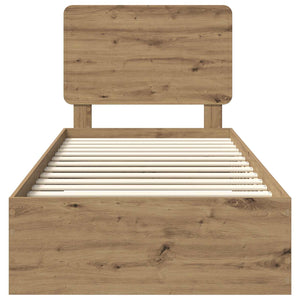 Σκελετός Κρεβατιού Artisan Oak 90 x 190 cm Επεξεργασμένο Ξύλο