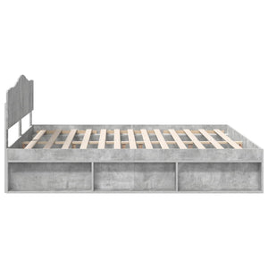 Σκελετός Κρεβατιού Σκυρόδεμα 180 x 200 cm Στερεά ξυλεία πεύκου