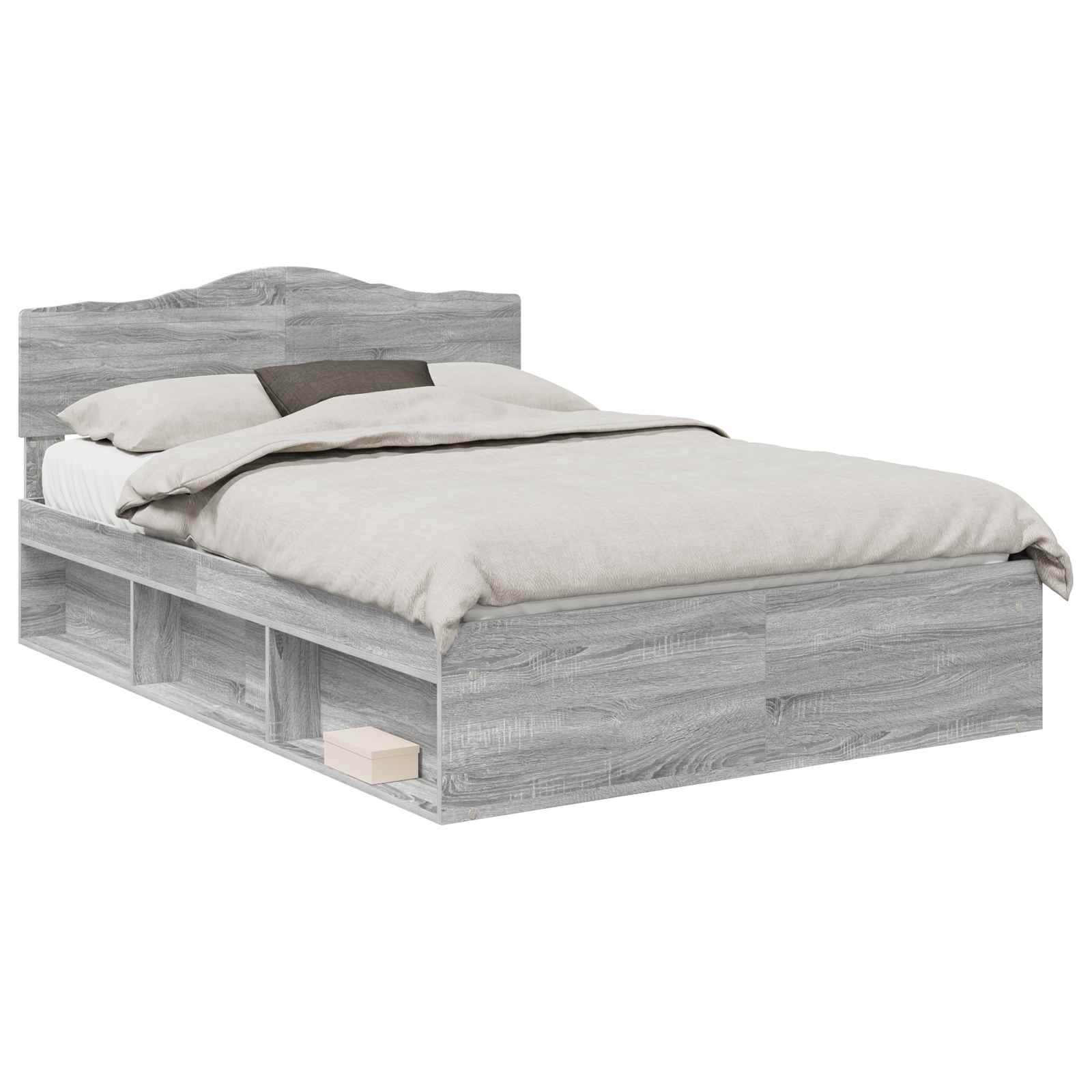 Σκελετός Κρεβατιού με κεφαλάρι Γκρίζο Σονομα 160 x 200 cm