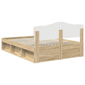 Σκελετός Κρεβατιού Σονόμα 140 x 190 cm Στερεά ξυλεία πεύκου