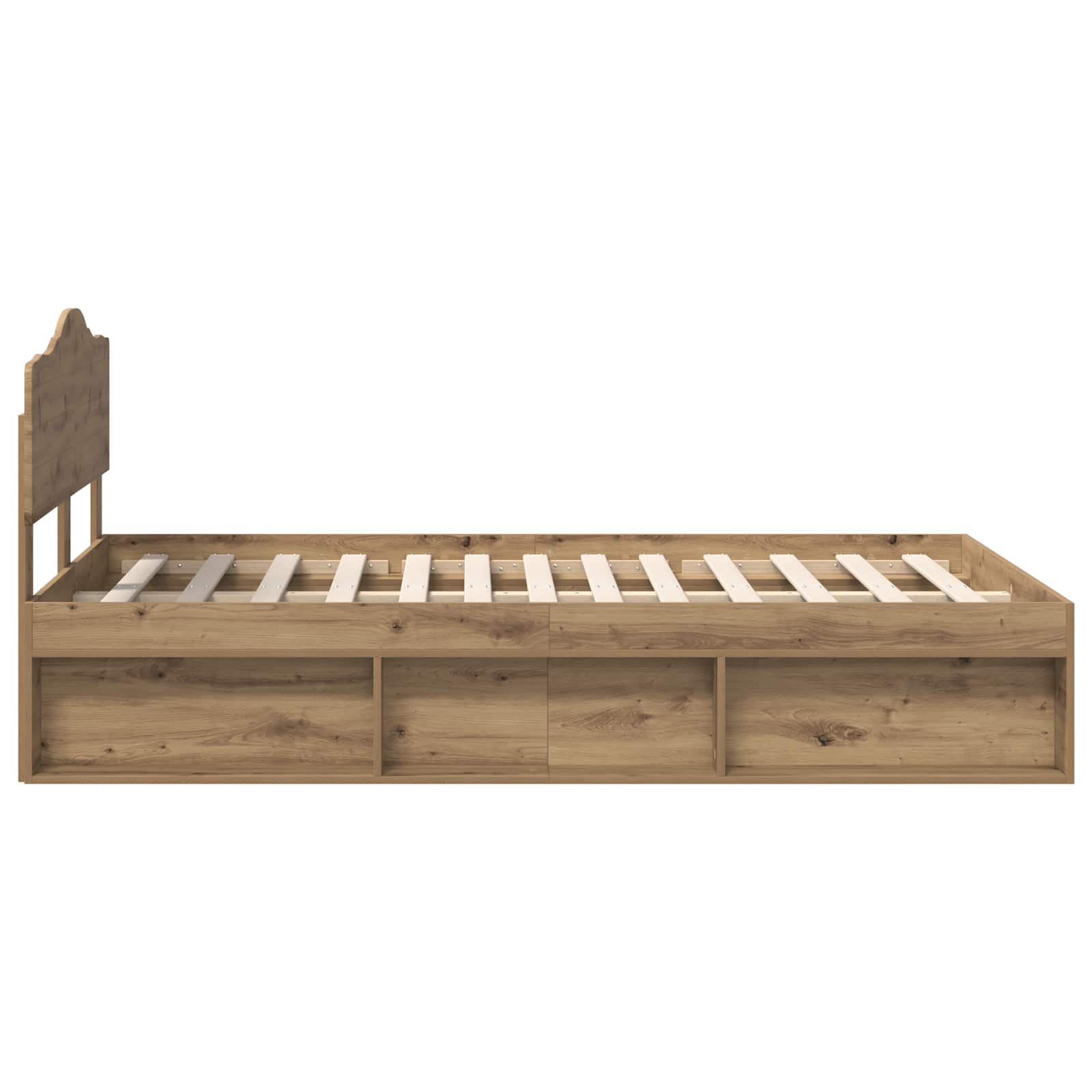 Σκελετός Κρεβατιού Καρυδιά Χειροποίητης Εργασίας 135 x 190 cm