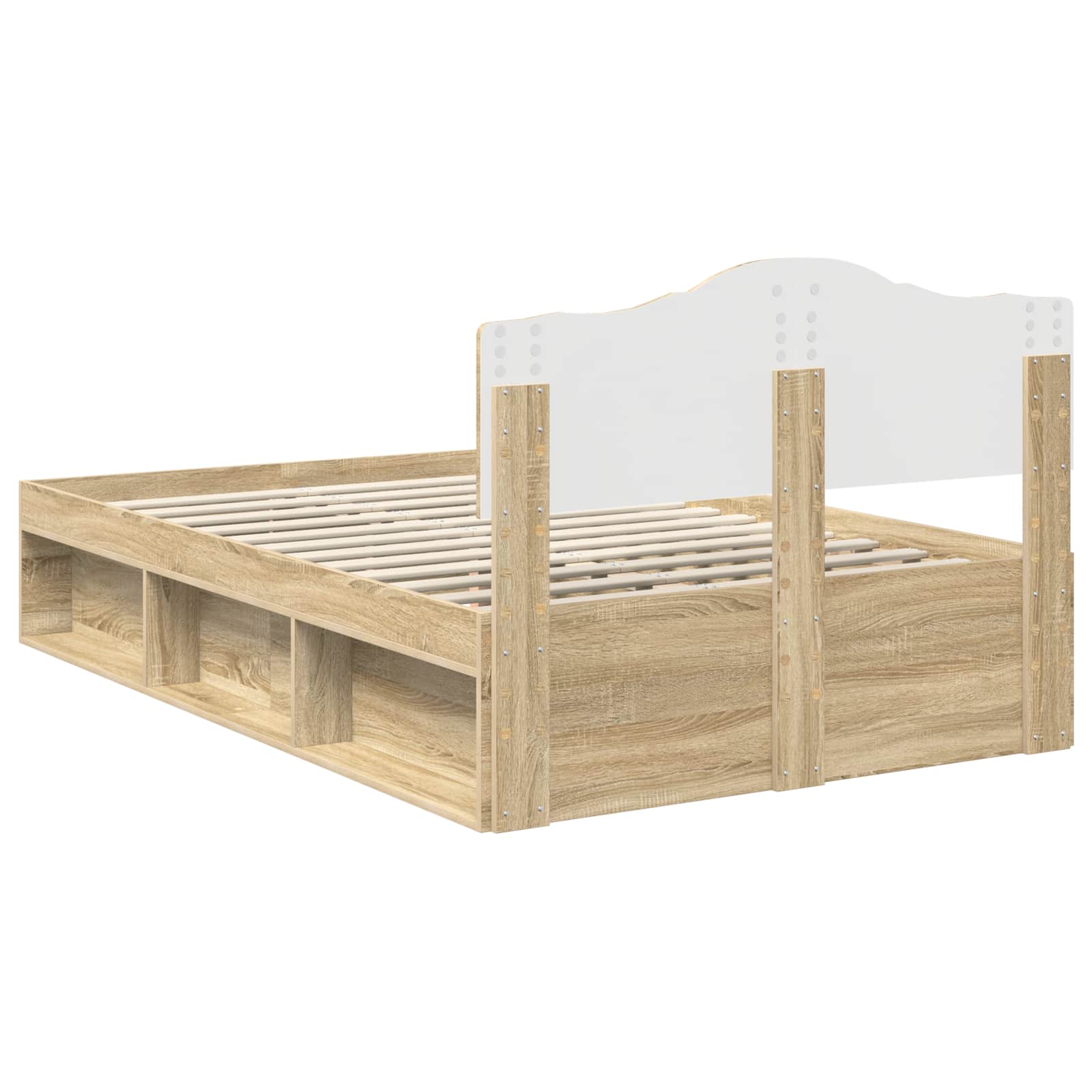 Σκελετός Κρεβατιού Σονόμα 120 x 190 cm Στερεά ξυλεία πεύκου - Pakobazaar