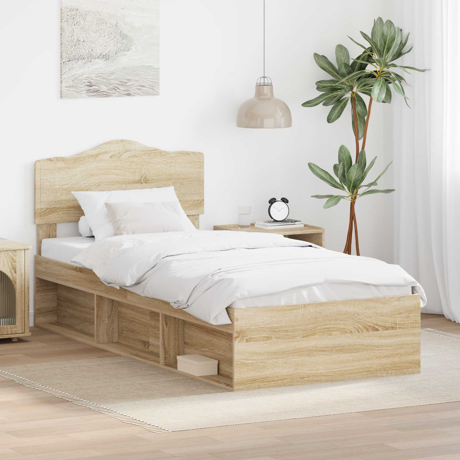 Σκελετός Κρεβατιού Σονόμα 90 x 190 cm Στερεά ξυλεία πεύκου