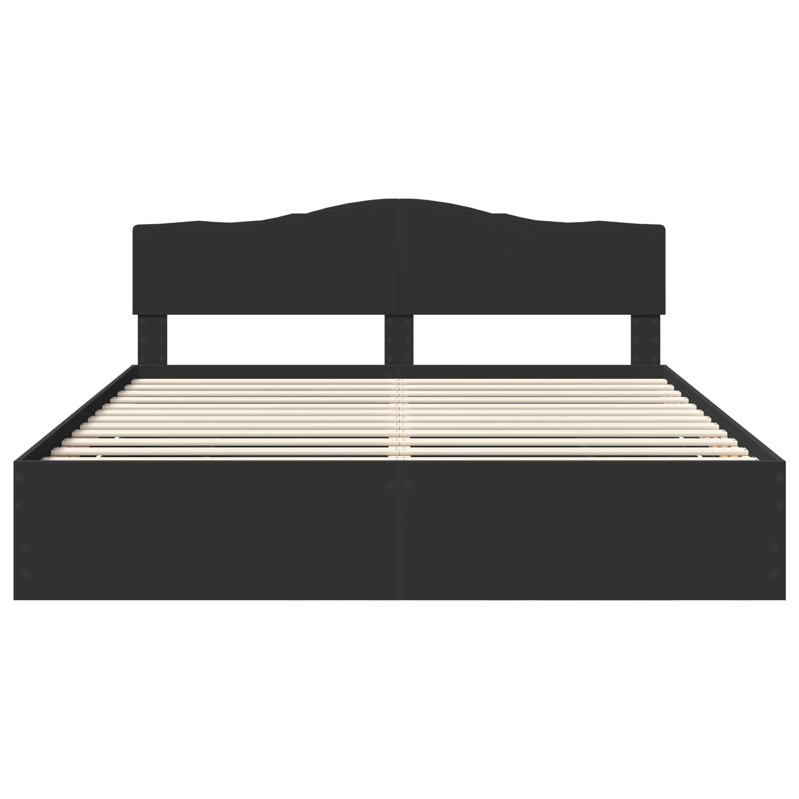 Σκελετός Κρεβατιού Μαύρο 180 x 200 cm Μηχανήματος Ξύλο