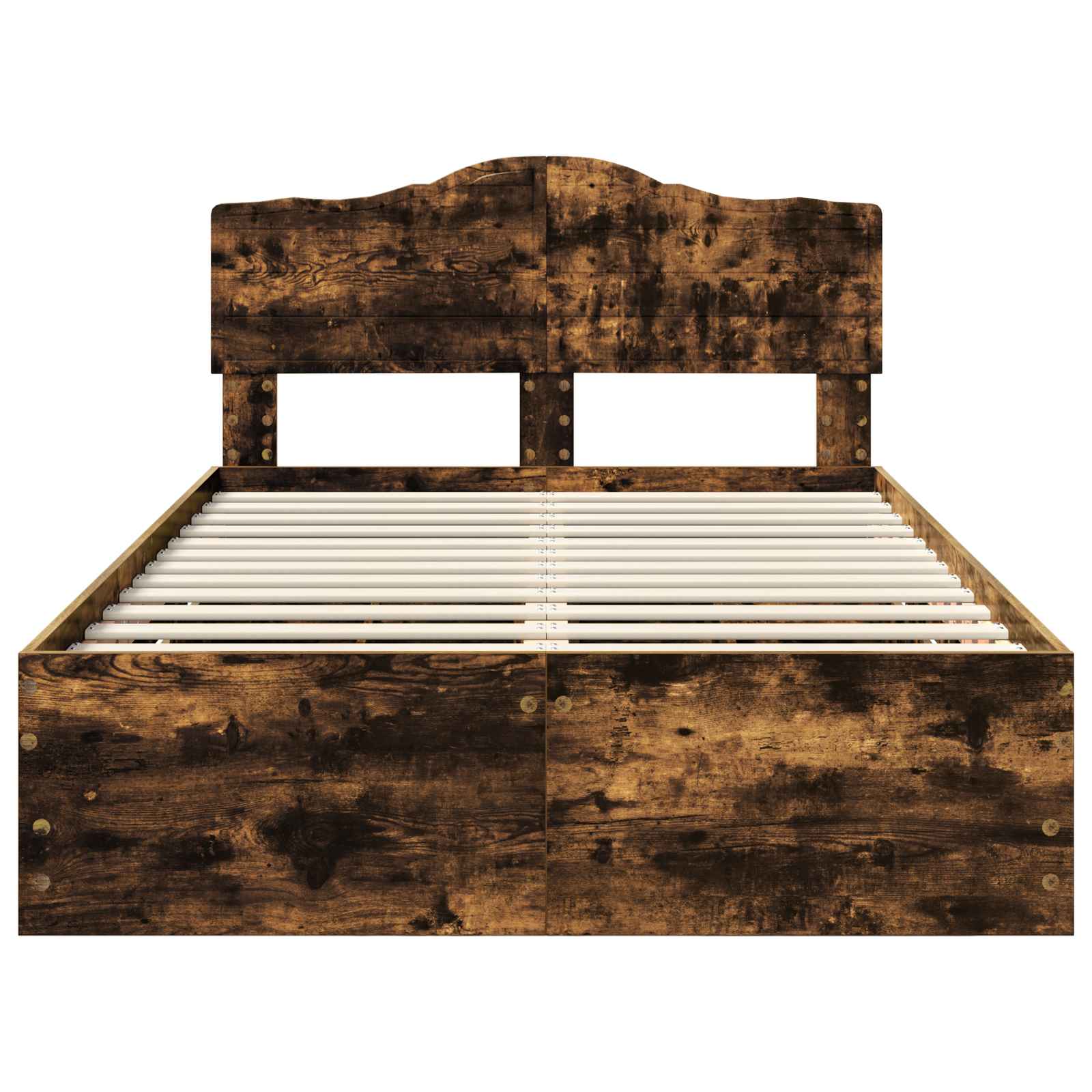 Σκελετός Κρεβατιού Καπνιστό Δρύς 120 x 190 cm Μηχανήματος Ξύλο