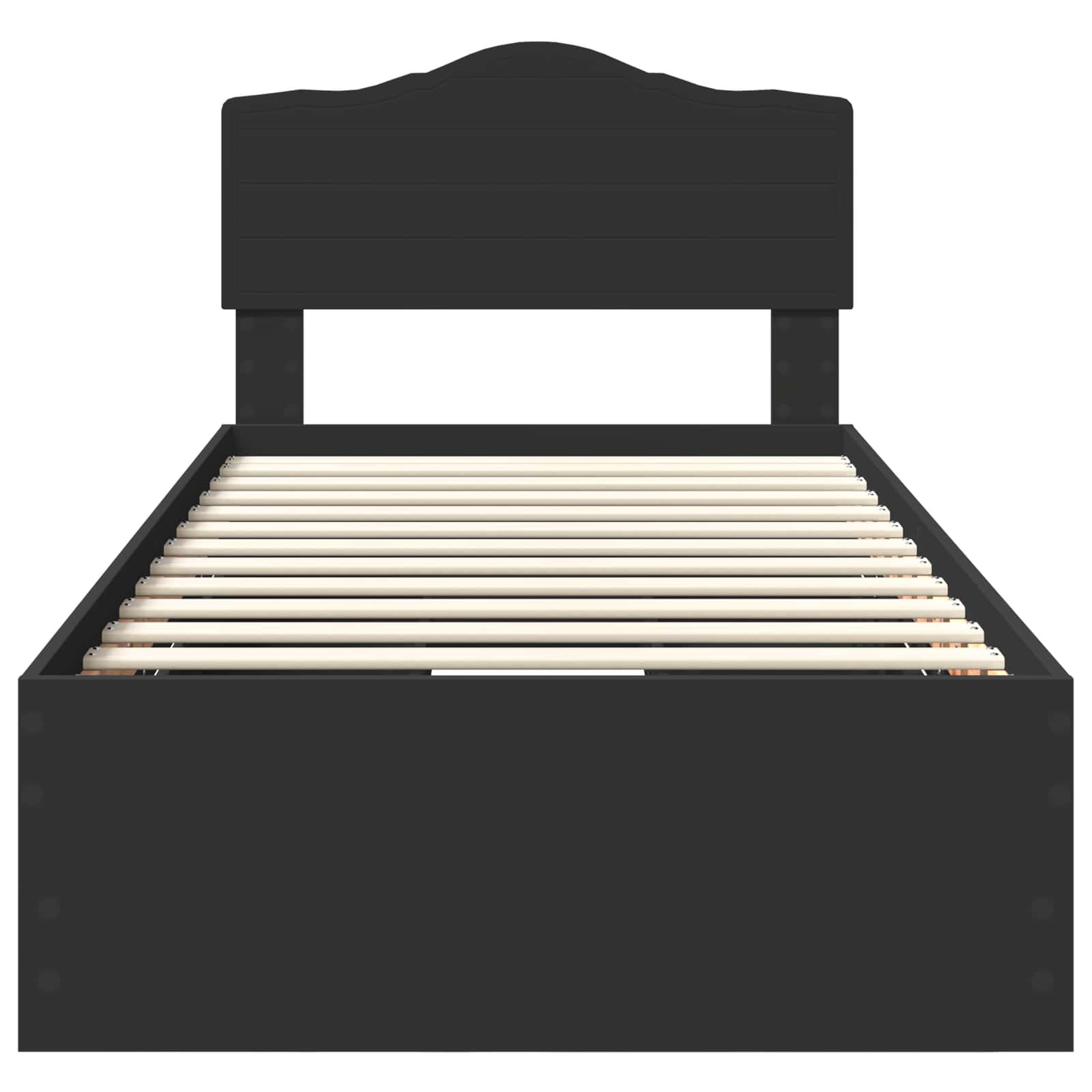 Σκελετός Κρεβατιού Μαύρο 100 x 200 cm Μηχανήματος Ξύλο