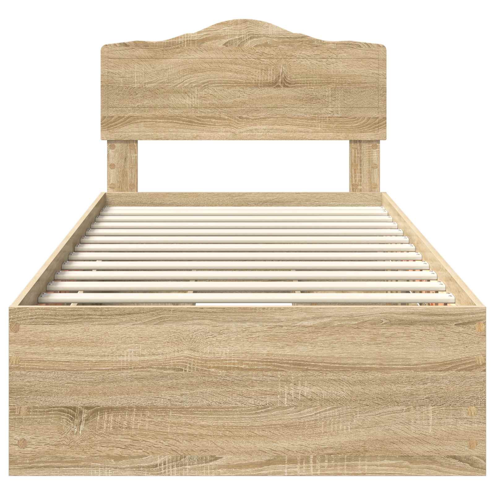 Σκελετός Κρεβατιού Δρύς Sonoma 90 x 190 cm Μηχανήματος Ξύλο - Pakobazaar