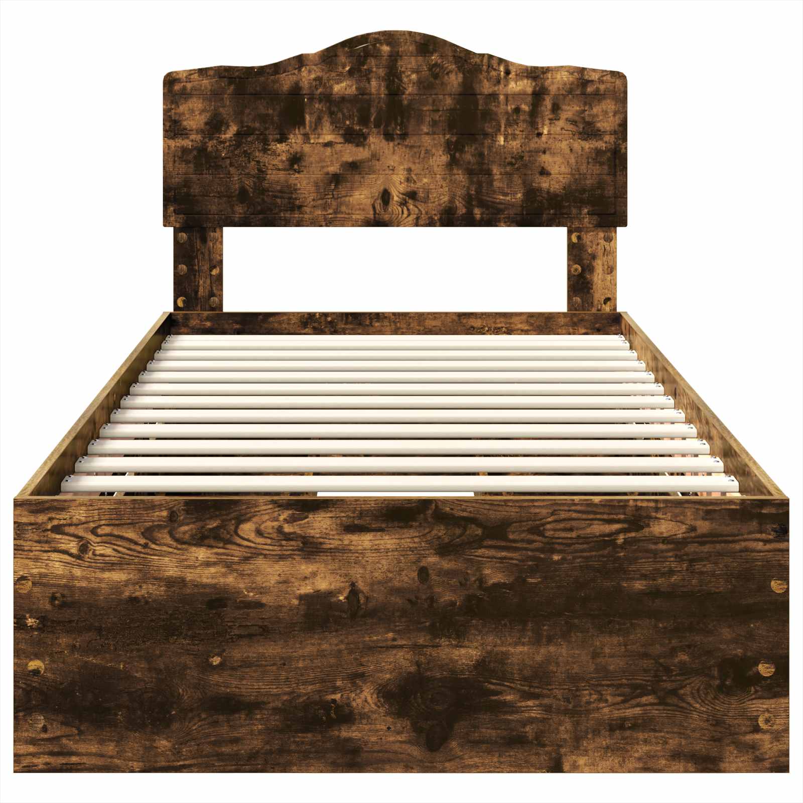 Σκελετός Κρεβατιού Καπνιστό Δρύς 90 x 190 cm Μηχανήματος Ξύλο