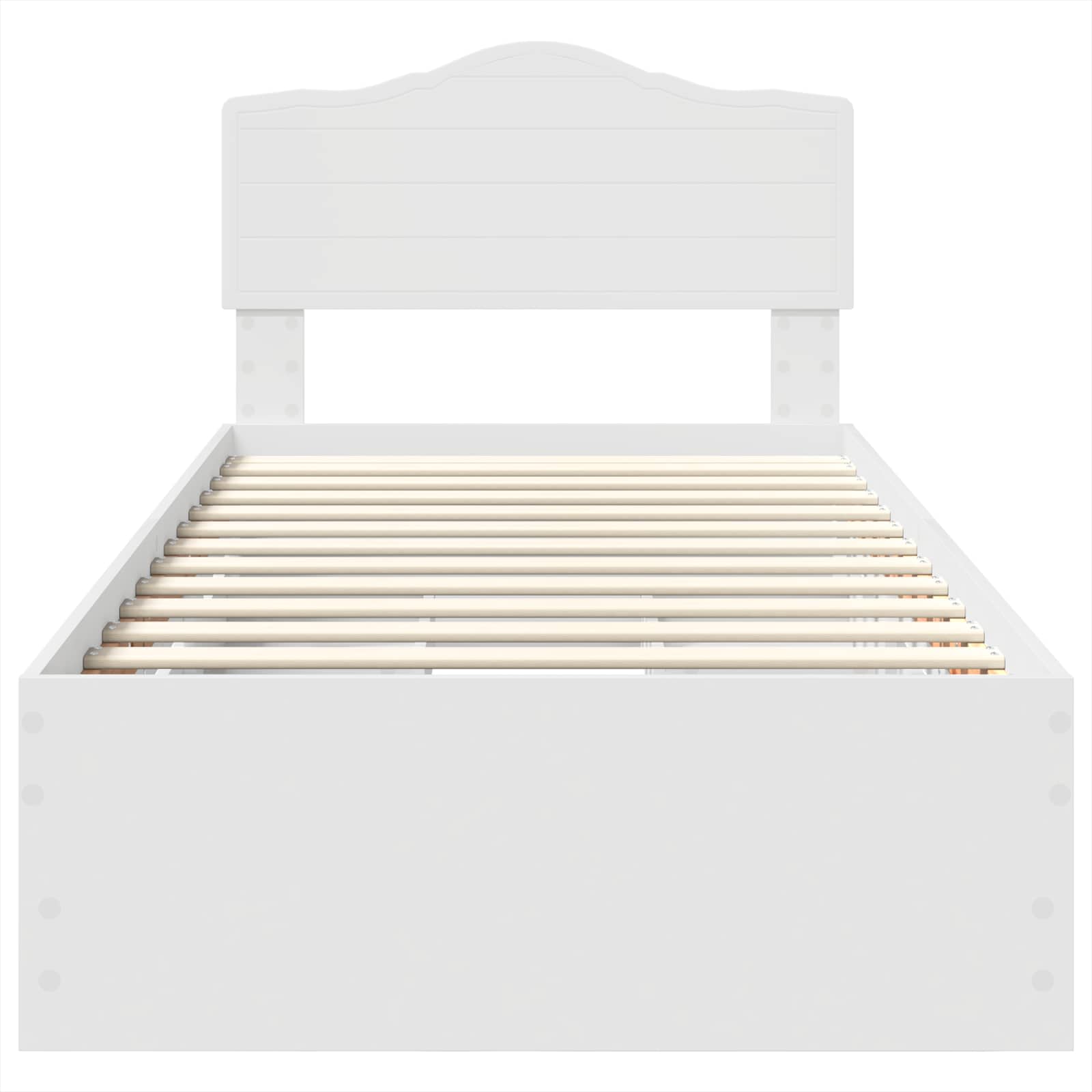 Σκελετός Κρεβατιού Λευκό 75 x 190 cm Μηχανήματος Ξύλο