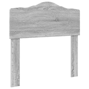 Σκελετός Κρεβατιού Γκρίζο Σονομα 75 x 190 cm Μηχανήματος Ξύλο