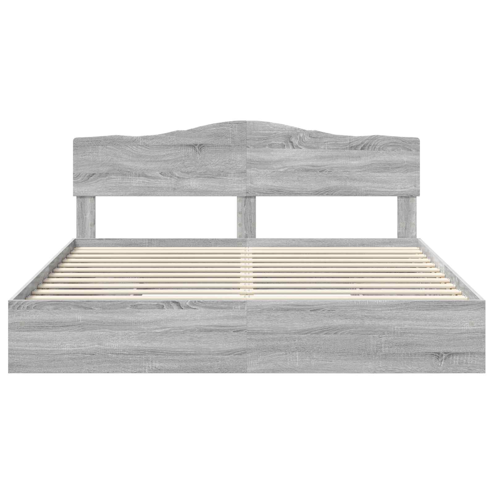 Κρεβάτι Αποθήκης Γκρίζο Σονομα 180 x 200 cm Επεξεργασμένο ξύλο