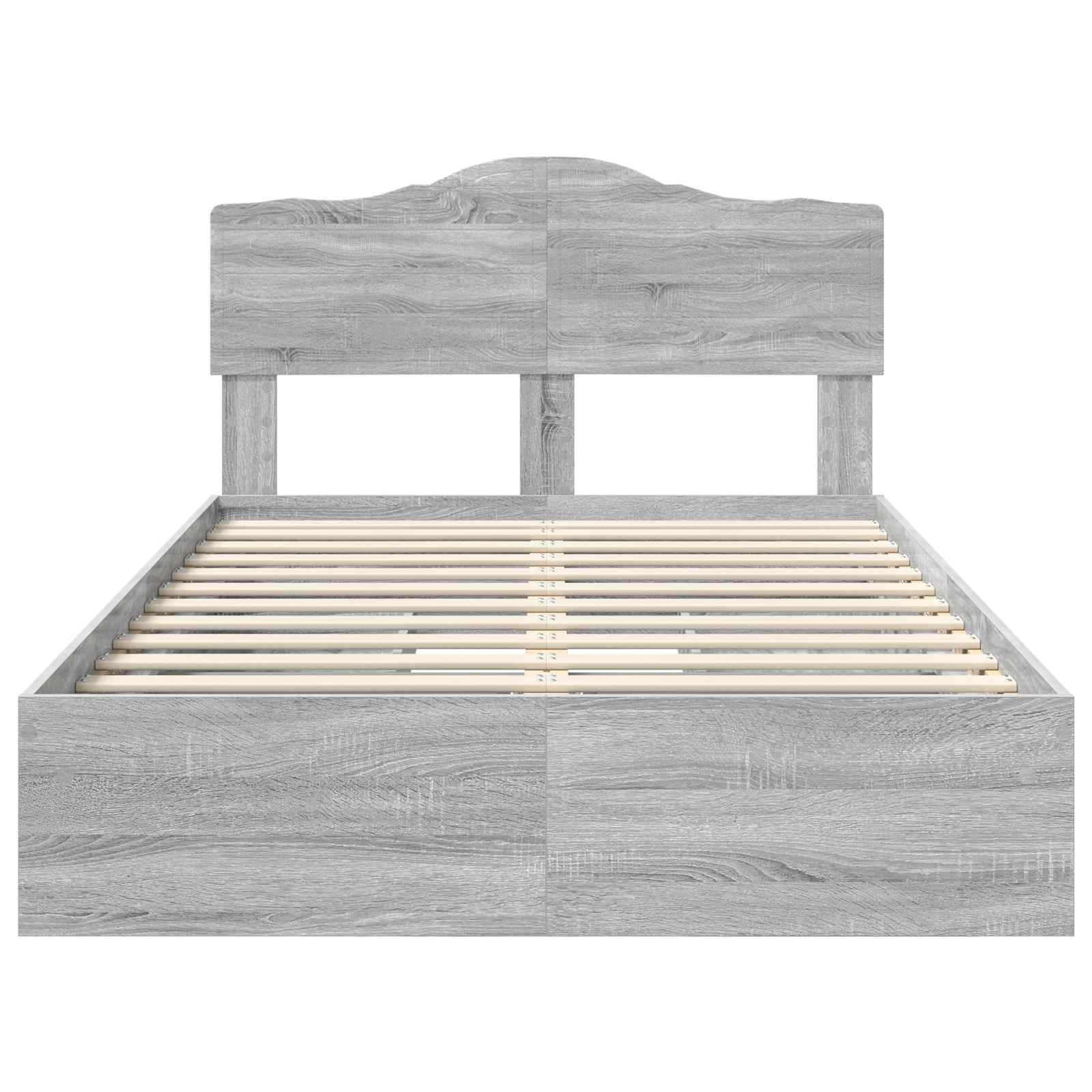 Κρεβάτι Αποθήκης Γκρίζο Σονομα 120 x 200 cm Επεξεργασμένο Ξύλο