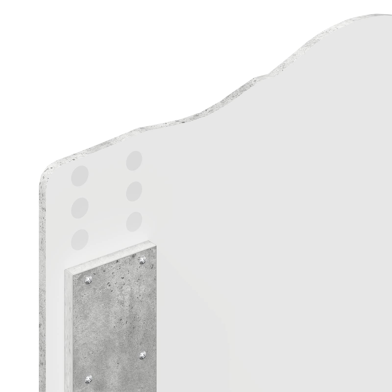 Κρεβάτι Αποθήκης Σκυρόδεμα Γκρι 100 x 200 cm Επεξεργασμένο ξύλο